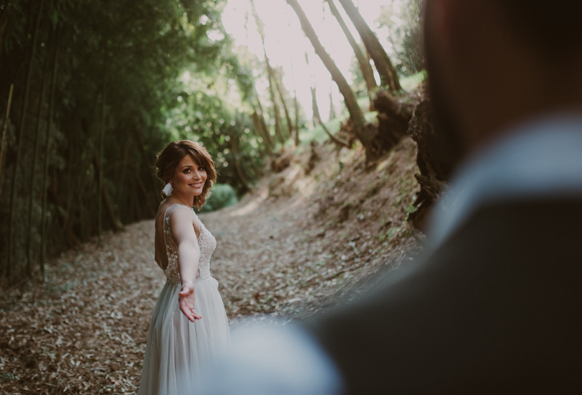 Vintage boho chic wedding in abandoned neoislamic villa Rafut