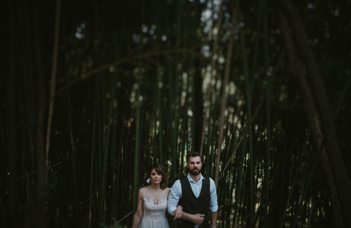 Vintage boho chic wedding in abandoned neoislamic villa Rafut