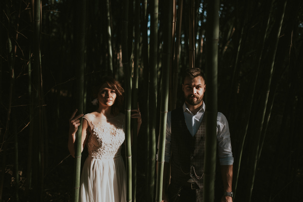 Vintage boho chic wedding in abandoned neoislamic villa Rafut